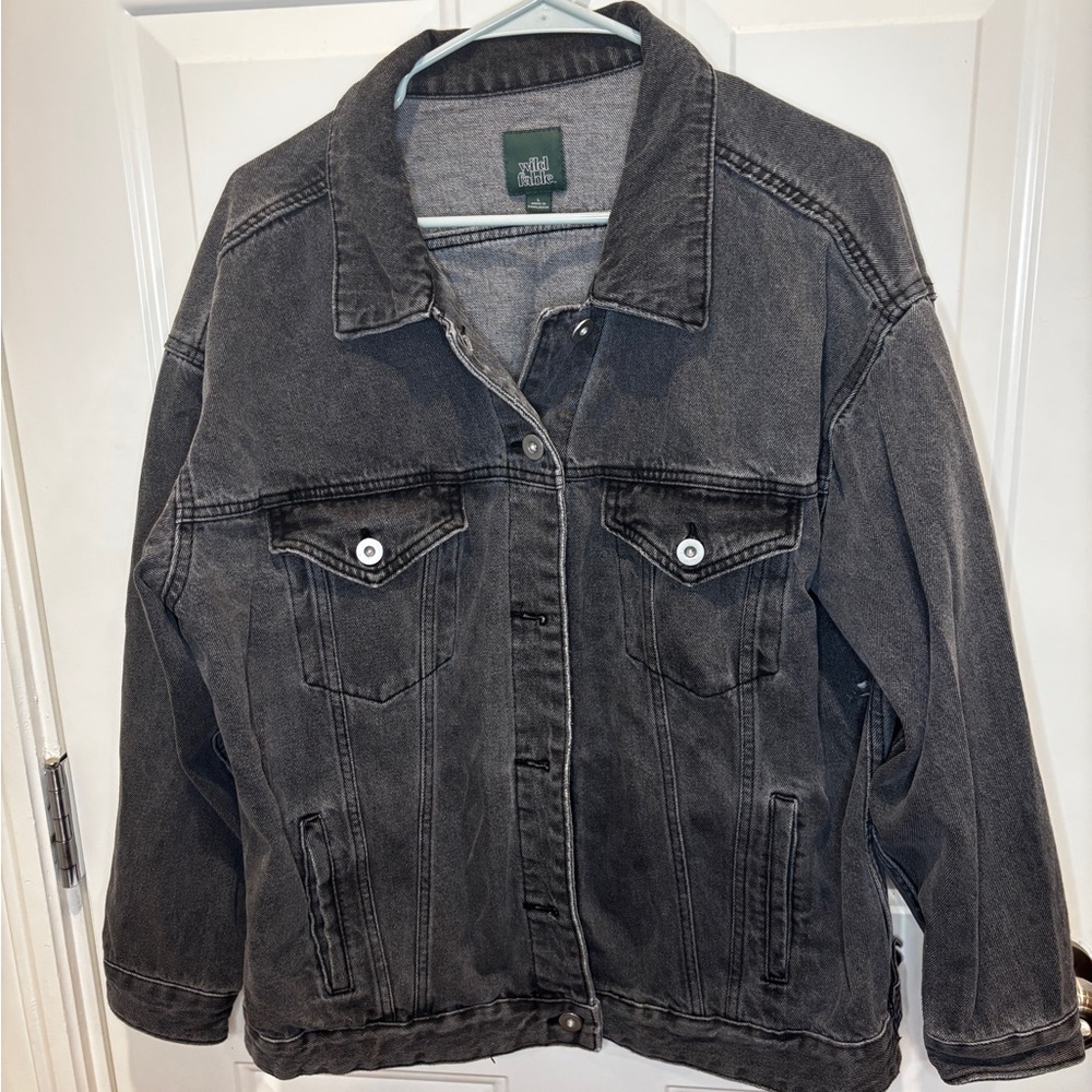 Wild Fable Charcoal Denim Jacket